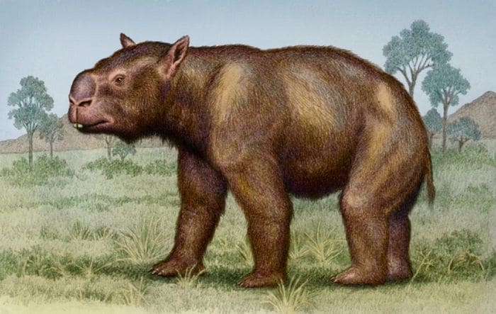Aussterben des Diprotodon